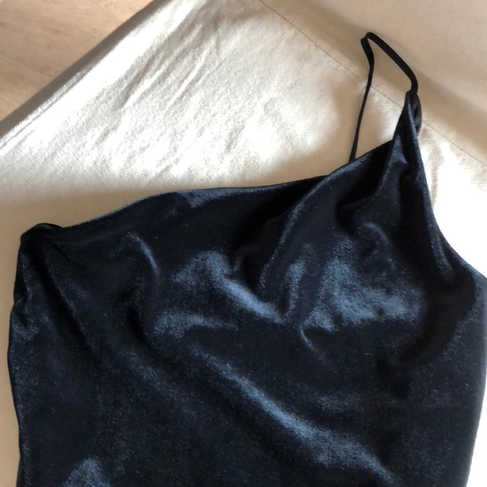 Black Velvet Evening Gown